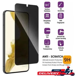 Privacy Tempered Glass Screen Protector For Oppo Reno8 Nokia X10 Oneplus Realme - Picture 1 of 4