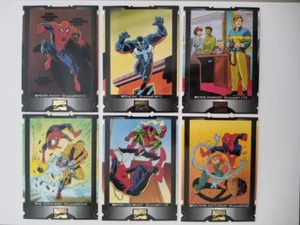 1994 MARVEL COMICS COOKIE CRISP TRADING CARD COMPLETE SET OF 6 VENOM SPIDER-MAN - Picture 1 of 2