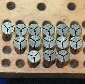 DALE WW STANDARD 8mm WATCHMAKER LATHE COLLETS VARIOUS SIZES, PRICES, FLAT TOP  - Picture 1 of 1