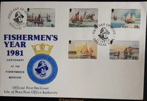 (ISM-206) ISOLA DI MAN FDC 1981 Anno dei Pescatori - Foto 1 di 2