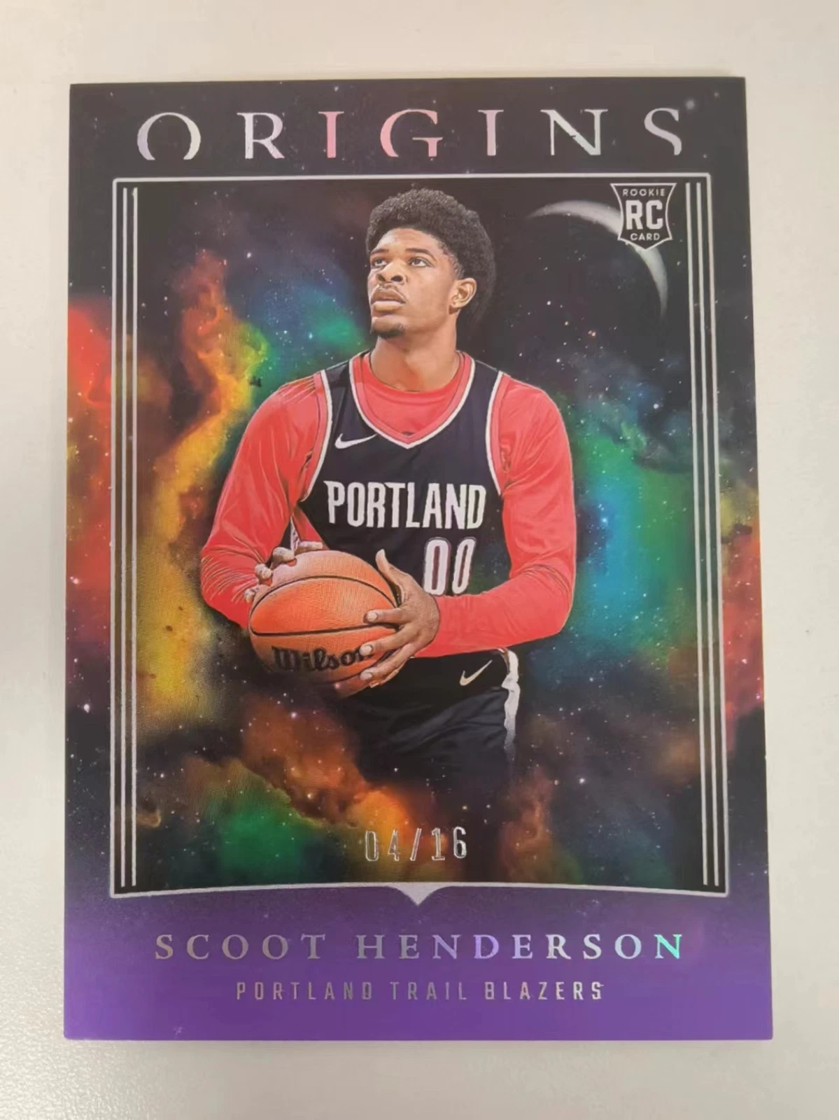 23-24 PANINI ORIGINS RC SCOOT HENDERSON Base PURPLE FOTL NO.17 04/16 CTF