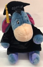 Disney Store Plush Winnie the Pooh Graduation Eeyore Donkey Class of 2004 36