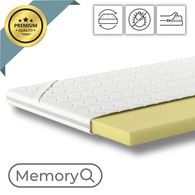 Topper 90x200cm Memory Matratzentopper H2 Matratzenauflage Visco Schoner - 6 cm - Bild 1 von 4