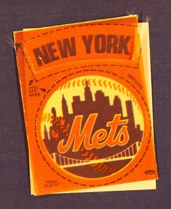 1968-72 Fleer Cloth Stickers New York Mets Round Logo - Picture 1 of 2