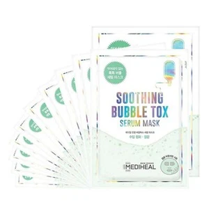 MEDIHEAL Soothing Bubble Tox Serum Mask Pack 10 Sheet Pack K-Beauty - Picture 1 of 3