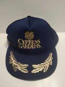 Cypress Gardens Hat Blue Rope Snap Back Vintage - Picture 1 of 7