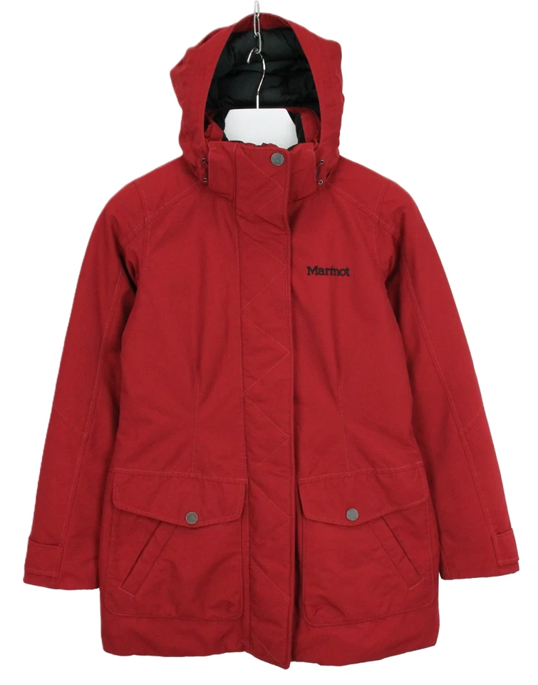 MARMOT 700 Fill Down Jacket Women's SMALL Duck down Insulated Hooded Two Way Zip - Image 1 of 4