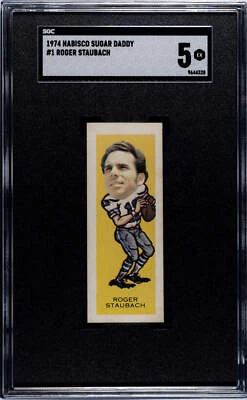 1974 Nabisco Sugar Daddy #1 Roger Staubach SGC 5 - Image 1 of 2