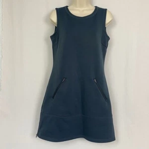 Athleta Mini Dress Small Tall Gray Hot When You're Not Tunic Fleece Lined Pocket - Picture 1 of 16