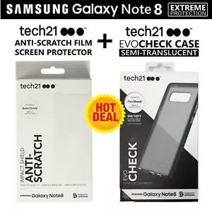 Tech21 Note 8 Film Screen Protector + Gel Case Cover for Samsung Galaxy Note8 - Picture 1 of 8