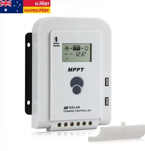 20/40/60A MPPT Solar Charge Controller 12V/24V Regulator For AGM Lifepo4 Battery - Picture 1 of 6