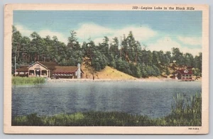 Legion Lake In The Black Hills South Dakota Vintage Linen Postcard - Picture 1 of 2