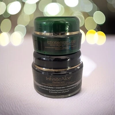Infinite Aloe Gold Anti Aging Nano Delivery Cream + Microdermabrasion Cream SET - Image 1 of 4