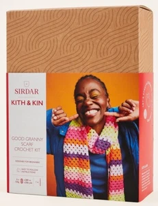 Crochet Kit Gift Sirdar Kith & Kin - Granny Scarf Kit - Picture 1 of 5