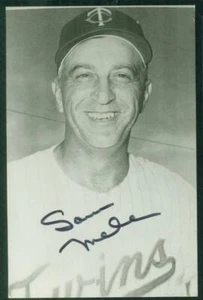 3.5x5.5 Photo, 09, Twins, Original Autograph PSA/DNA of Sam Mele - Picture 1 of 2