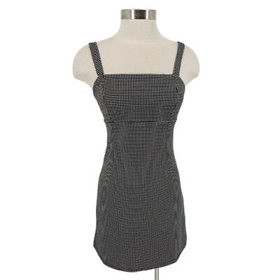 Vestido Vaina Forever 21 Negro Guinga Sin Mangas Cremallera Espalda Y2K Solero Pequeño Foto 1 de 4