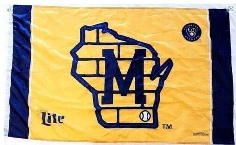 2022 Milwaukee Brewers Miller Lite Wisconsin SGA 29x48 NEW SEALED Cover