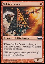 *FOIL* GOBLIN ARSONIST NM M12 mtg Red - Creature Com *FOIL*