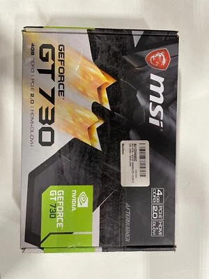MSI Geforce GT730 4GB DDR3 Pcie 2.0 N730-4G3V2 - Image 1 of 3