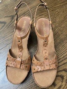 aerosoles zapatos mujer sandalias cuña talla 6.5 - Imagen 1 de 12