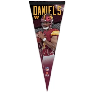JAYDEN DANIELS WASHINGTON COMMANDERS PREMIUM QUALITY PENNANT 12"X30" BANNER NFL - Picture 1 of 1