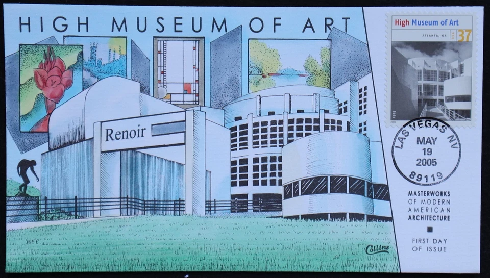 U.S. Used #3910j 37c Modern Architecture 2005 Collins First Day Cover (FDC) - Image 1 of 1