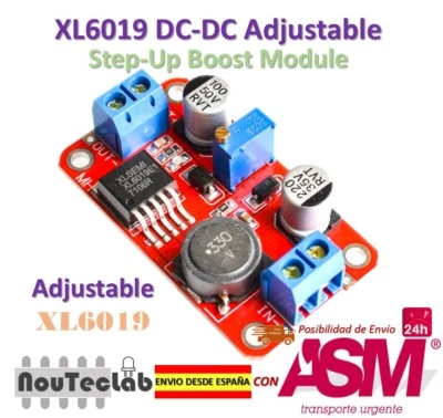 DC DC Boost Power Supply XL6019 Voltage Stabilized 5V/12V/24V Adjustable - Imagen 1 de 4