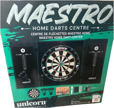 Dartscheibe Unicorn Home Darts Centre »Maestro«, 6 Pfeile NEU OVP Dart Board✅✅✅