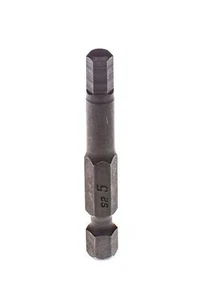 Vástago de acero hexagonal/ Allen de 5 mm broca de inserción 1/4" hexagonal de largo alcance S2 50 mm de largo - Imagen 1 de 3