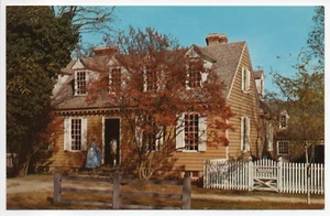 Brush-Everard House Colonial Williamsburg VA Vintage Chrome Postcard Unposted - Picture 1 of 11