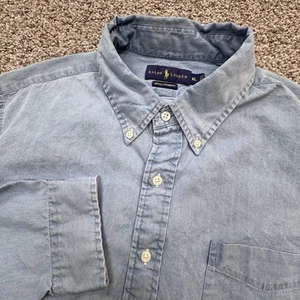 Polo Ralph Lauren Button Down Indigo Chambray Shirt Size XL $125 - Picture 1 of 7