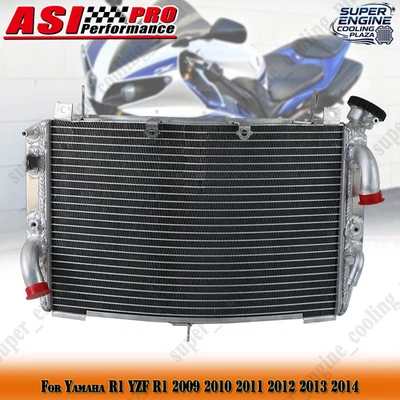 Aluminum Cooling Radiator for Yamaha R1 YZF R1 2009 2010 2011 2012 2013 2014. - Image 1 of 4