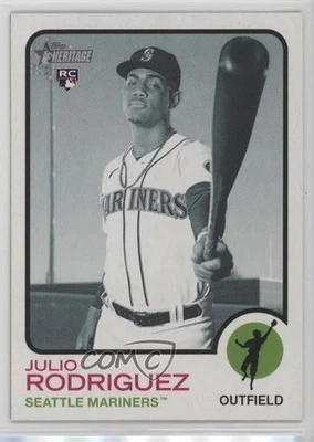 2022 Heritage High Number Black & White Variation Julio Rodriguez #700 Rookie RC - Image 1 of 2