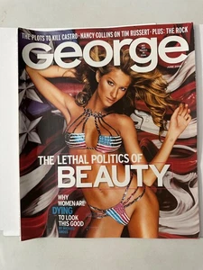 GEORGE Magazine Rare June 2000 - GISELE BUNDCHEN! - Foto 1 di 7