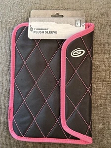 TIMBUK2 Plush SLEEVE Fits 7” eReaders BLACK/Pink Quilted Faux Fur Lining NWT - Picture 1 of 8