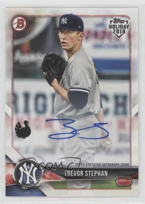 2018 Topps Holiday Bowman Auto Turkey /35 Trevor Stephan #TH-TS Auto - Image 1 of 2