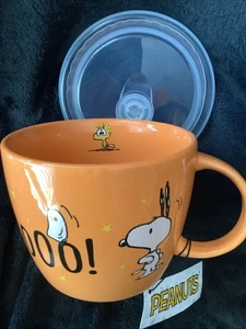 Peanuts Snoopy & Woodstock "BOO" Halloween 22 Oz. Deckeltasse - super süß! - Bild 1 von 9