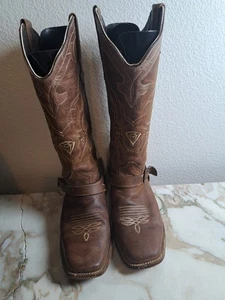 White Diamonds Exotic Leather Cowboy Western Boots US Size 9.5 Men Or Womens 11 - Picture 1 of 7