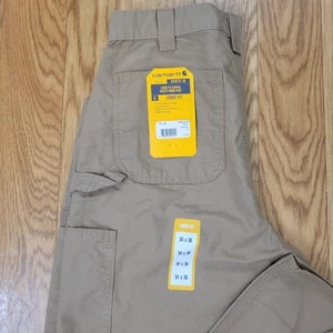 NEW Carhartt Loose Fit Canvas Utility Work Pants Mens BN0151-M B151 Tan 34X36 - Picture 1 of 11