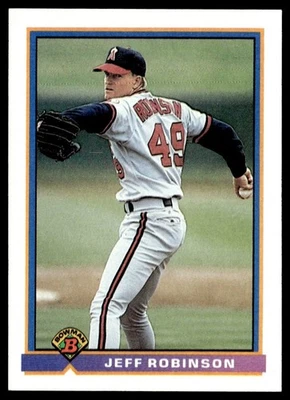 1991 Bowman Jeff Robinson California Angels #193 - Image 1 of 2
