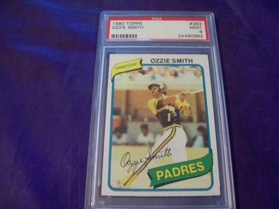 1980 Topps #393 Ozzie Smith PSA 9 Foto 1 de 2