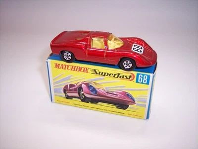 "MATCHBOX” *SUPERFAST* SF-68 PORSCHE 910 **THIN WHEELS** MINT BOXED - image 1 of 4