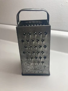Vintage Metal 4 Sided Box Cheese Grater and Slicer with Handle - Picture 1 of 6