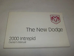 2000 DODGE INTREPID OWNER'S MANUAL.VERY CLEAN. FREE S/H // - Bild 1 von 1