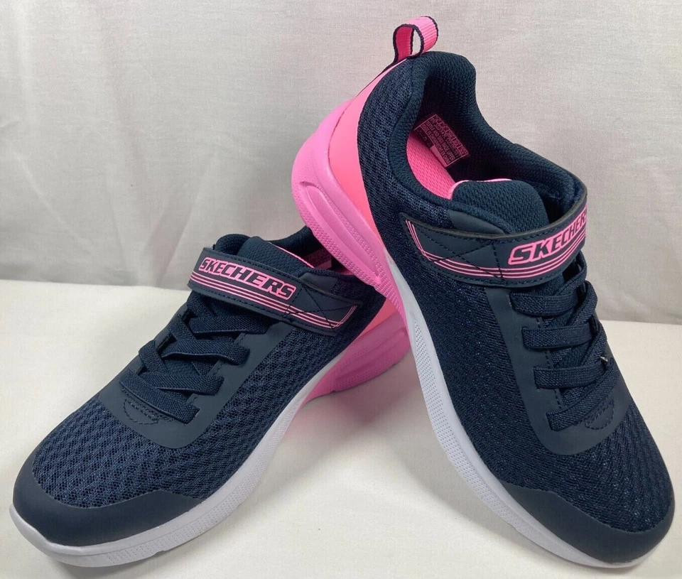 Zapatillas deportivas Skechers sin cordones, con cordones, estilos/tallas de gancho y bucle para niñas nuevas sin caja Foto 1 de 1