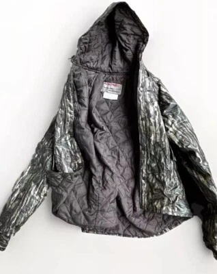 REALTREE Camo-Quilted Lined Hooded Rain Jacket-Mens-large excellent Condition- - Image 1 of 4