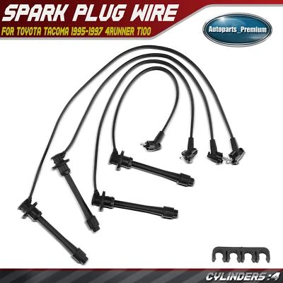 Juego de 4 cables de bujía para Toyota 4Runner 1996 T100 1994-1997 Tacoma 1995-1997 Foto 1 de 4