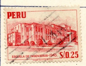Public buildings: Engineering School 1945 (b), carmine rose, Perú 1952 - 1959 - Picture 1 of 1