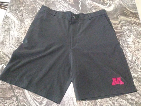Men's Black 38 Nike Dri-FIT Golf Shorts Pockets Minnesota Golden Gophers Cover