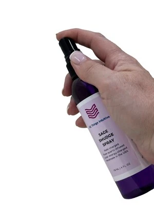 Sage Smudge Spray | Reiki-Charged, Lunar-Energy-Charged, Rose-Quartz-Infused - Image 1 of 4